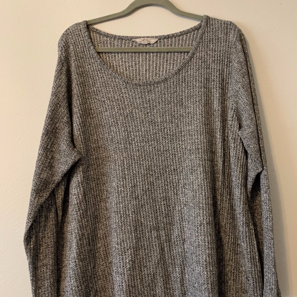 Oversized Waffle Knit Sweater